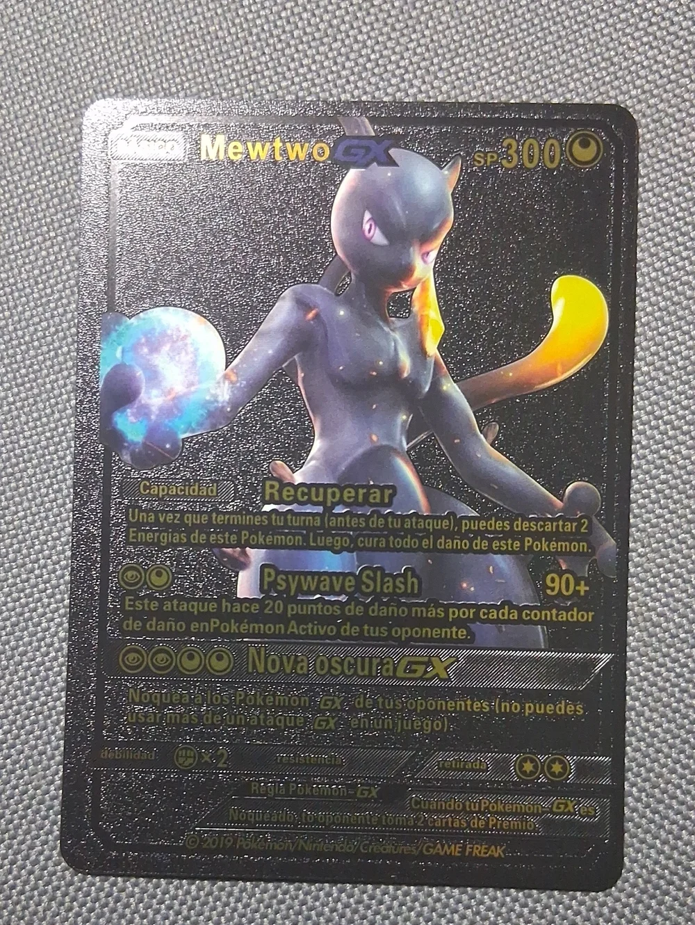 black mewtwo pokemon card SM228 Armored | Star Promo | Holo Rare Weakness / Resistance / Retreat Cost Pokemon Black White Legendary Treasures
